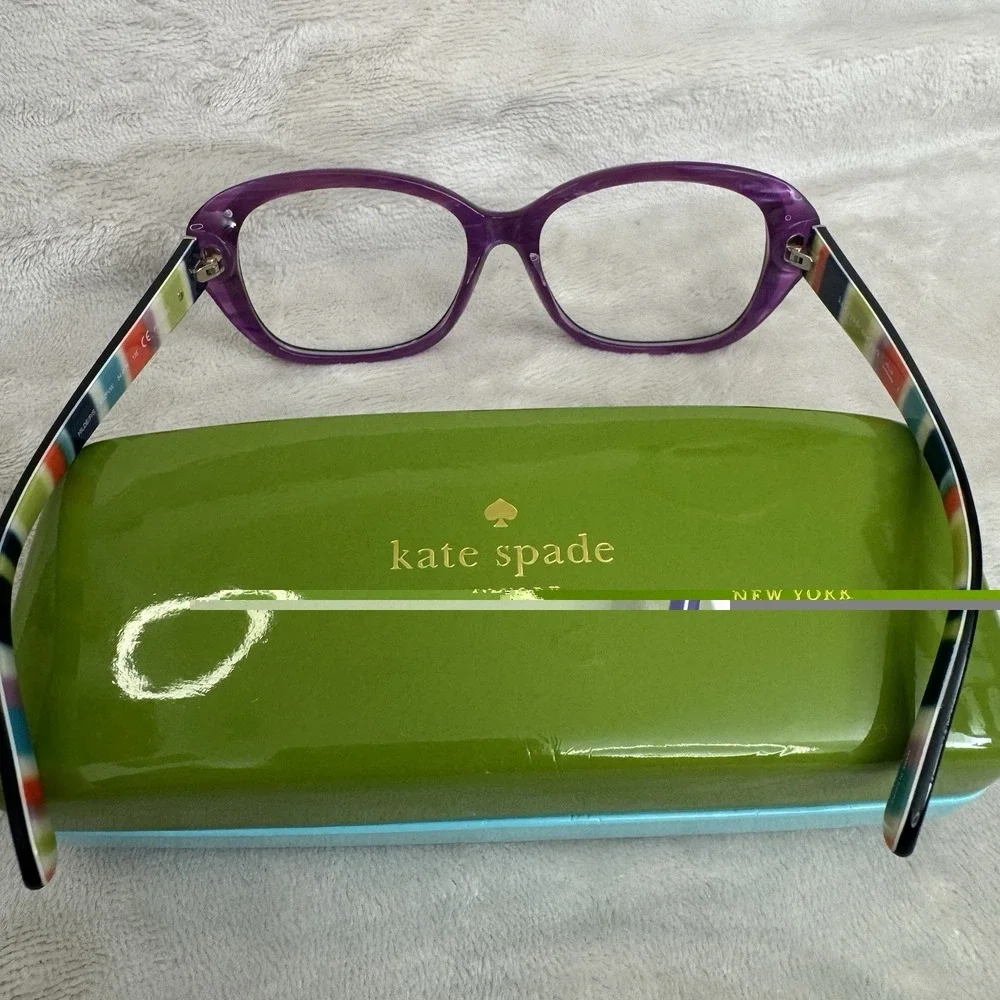 Kate Spade Hilde/P/S X72PVW Polarized Sunglasses 54-16 Purple Tortoise